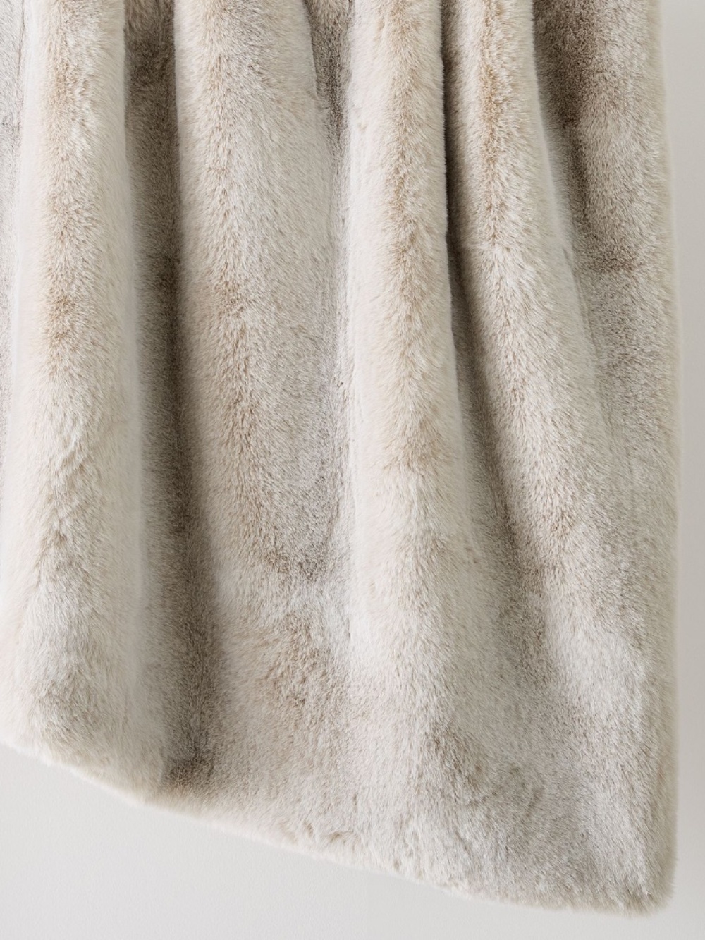 Faux Fur Leopard Ombre Throw